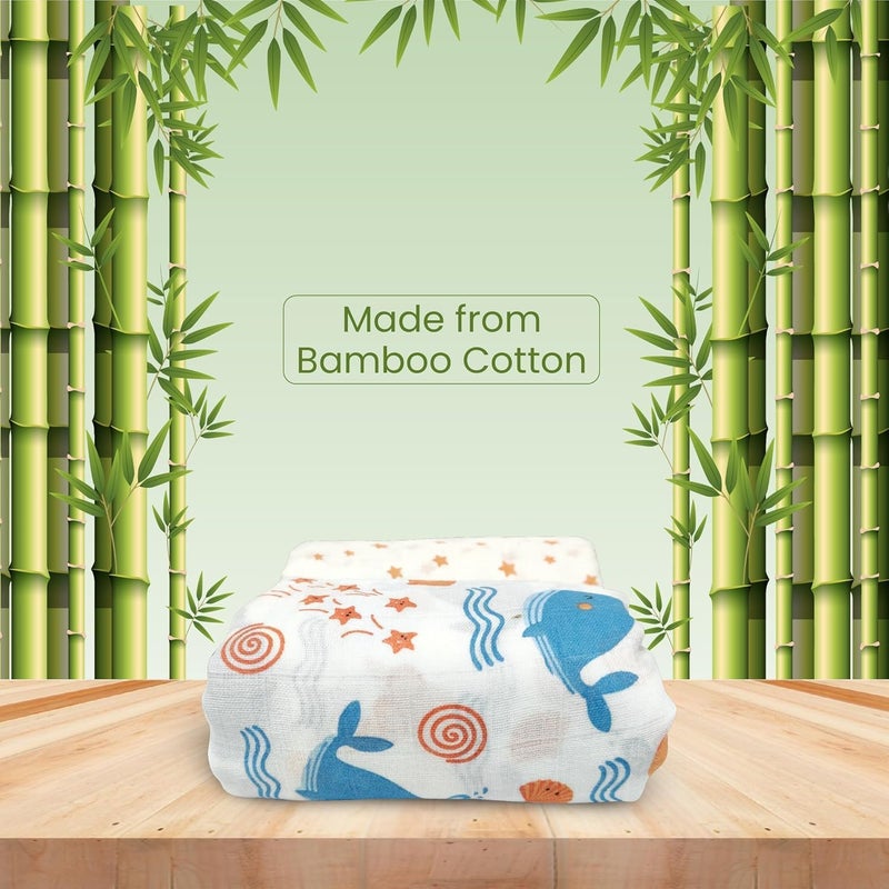 Nuluv Whale Swaddle Wrap - Pack of 2 - Image 5